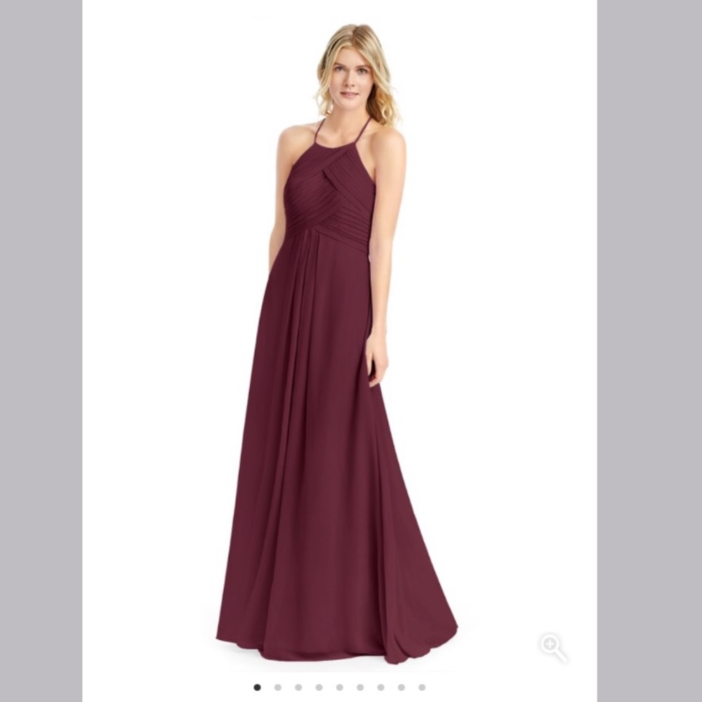 Azazie Ginger Cabernet Bridesmaid Prom Dress